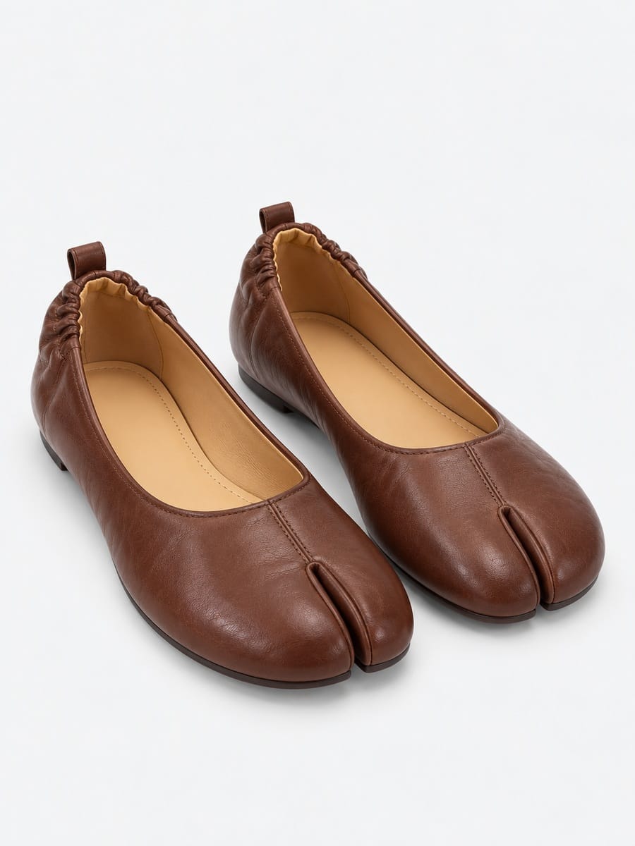 Casa Bellori Lucienne – Ballerine tabi femme – Marron