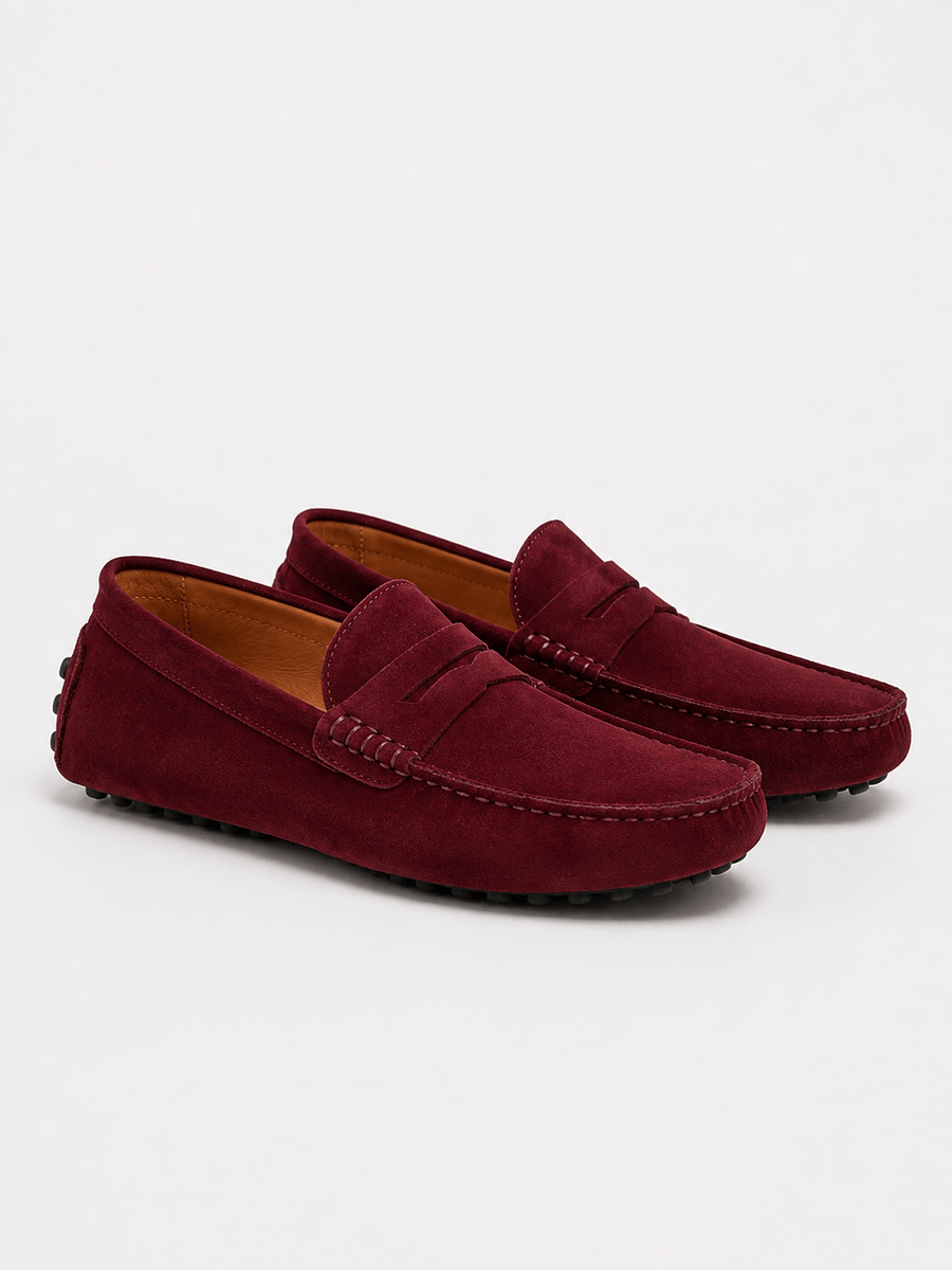 Casa Bellori Maël – Mocassin en daim souple homme