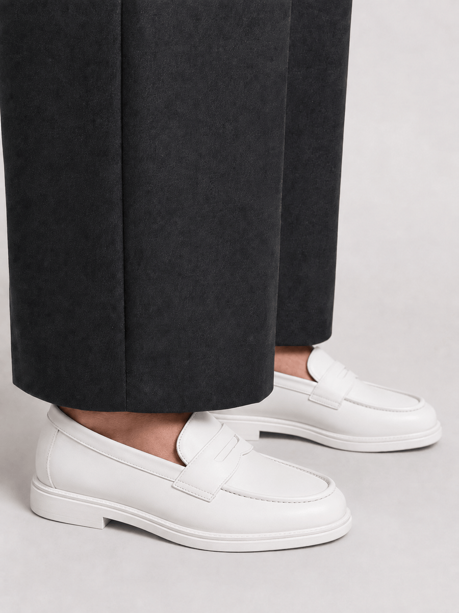 Casa Bellori Mathis – Mocassin blanc homme