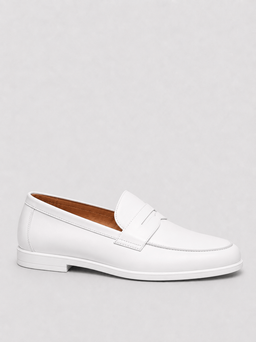 Casa Bellori Mathis – Mocassin blanc homme