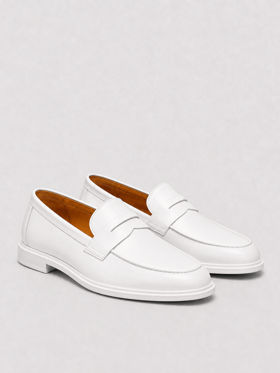 Casa Bellori Mathis – Mocassin blanc homme