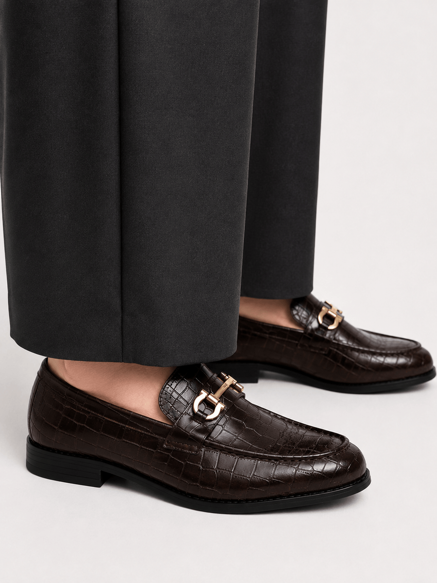 Casa Bellori Mathis – Mocassin en cuir verni homme