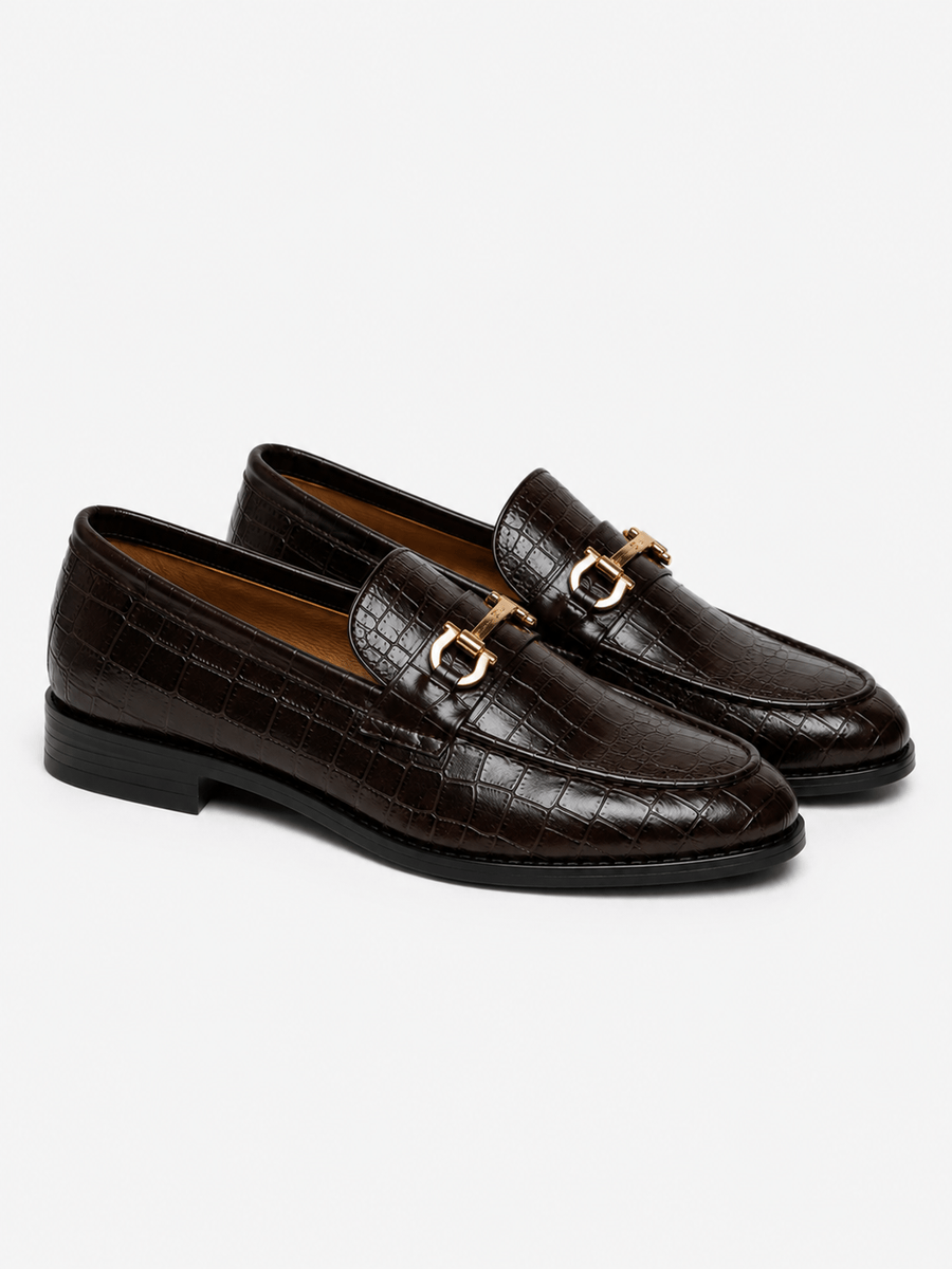 Casa Bellori Mathis – Mocassin en cuir verni homme