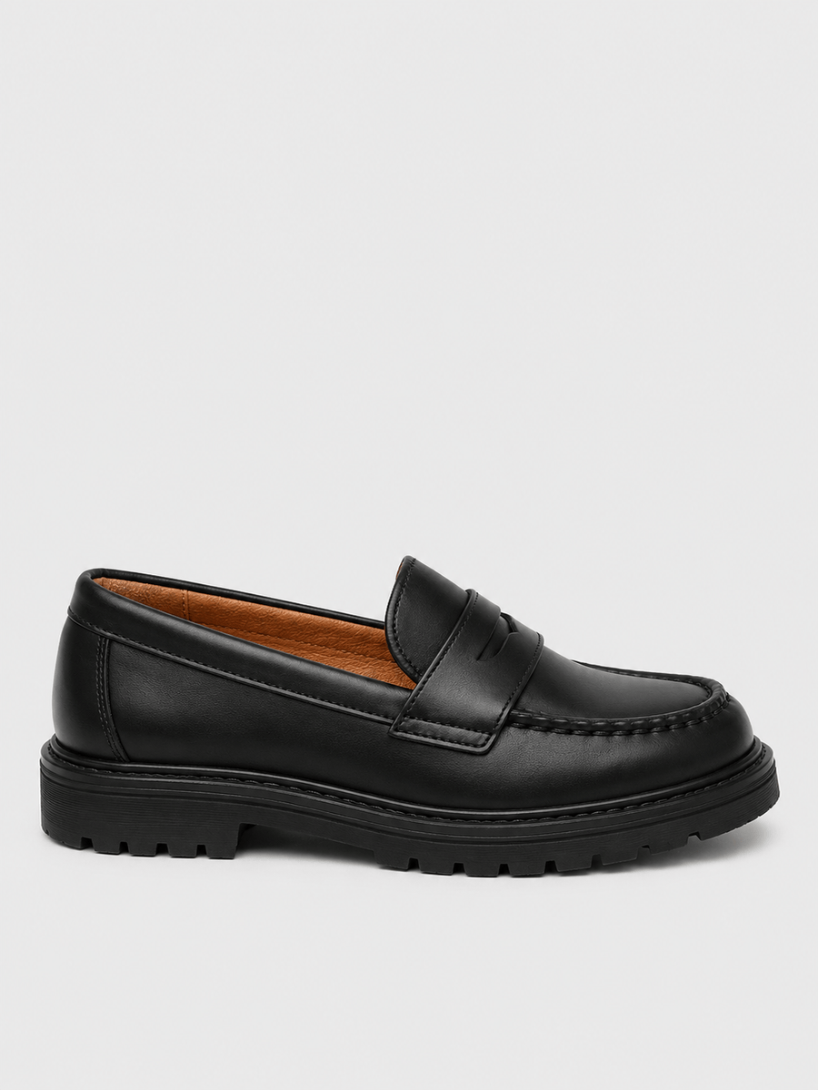 Casa Bellori Matteo – Chaussure homme cuir noir semelle épaisse