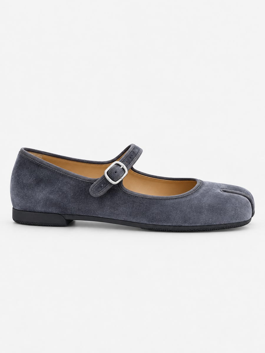 Casa Bellori Ninon – Babies tabi Mary Jane à boucle femme – Bleu