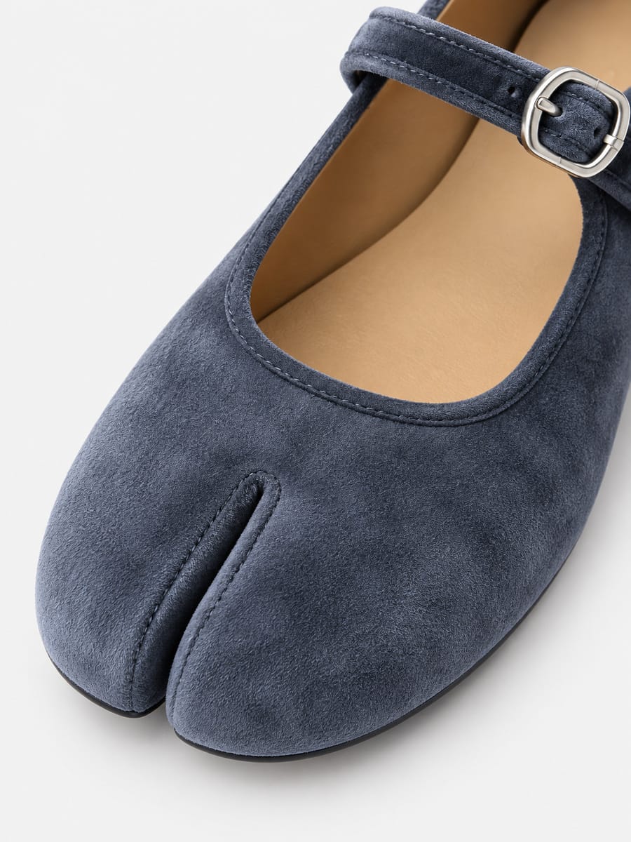 Casa Bellori Ninon – Babies tabi Mary Jane à boucle femme – Bleu