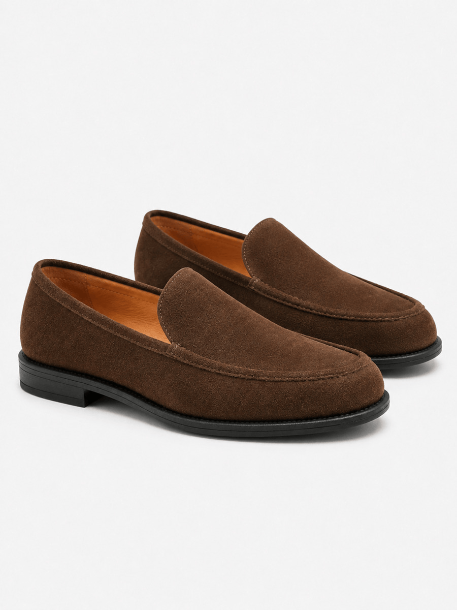 Casa Bellori Noémie – Mocassin en cachemire marron femme