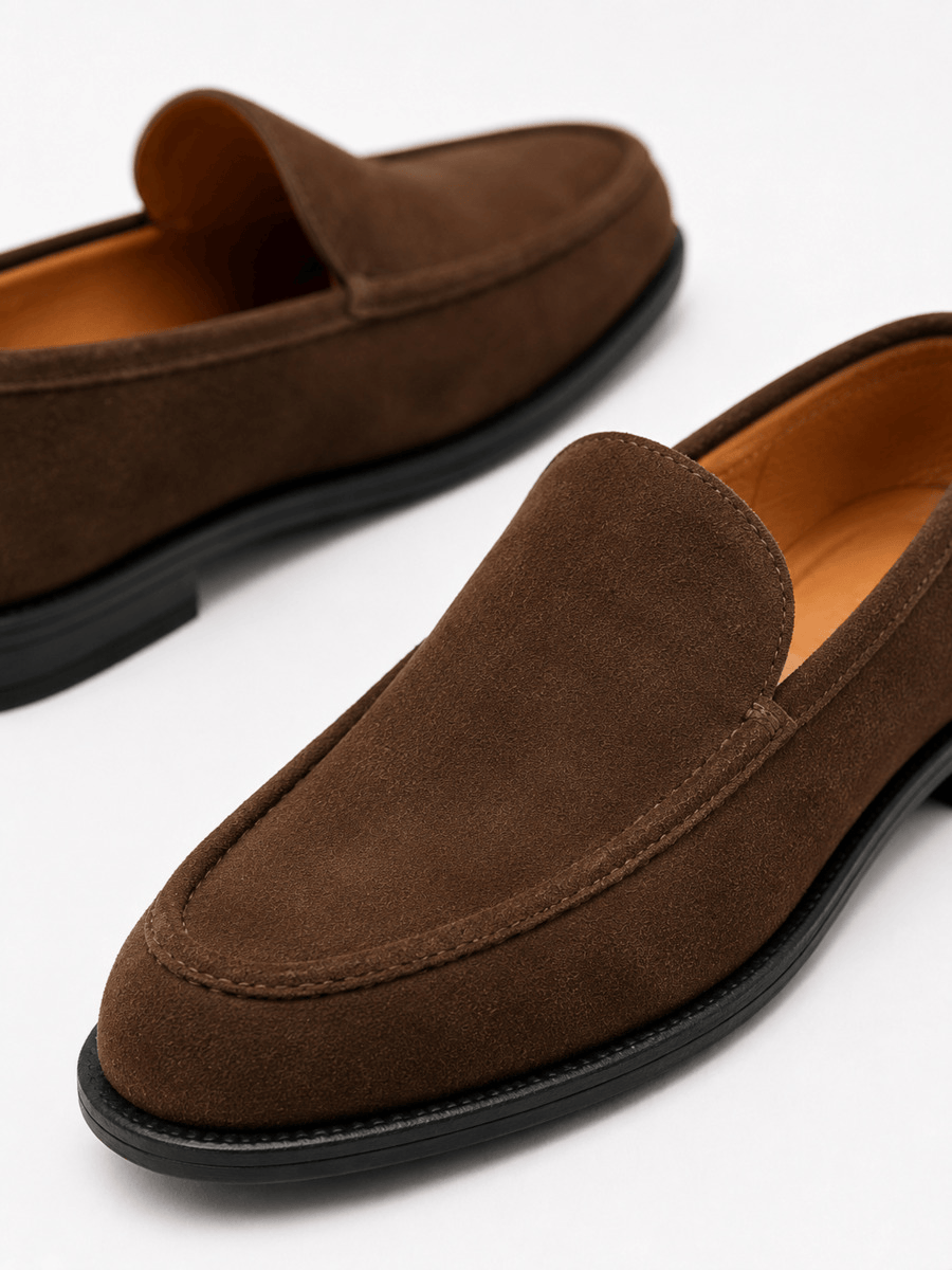 Casa Bellori Noémie – Mocassin en cachemire marron femme