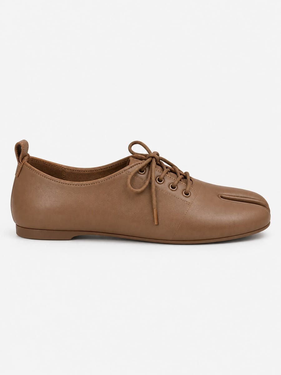 Casa Bellori Octavie – Derby tabi à lacets femme – Marron