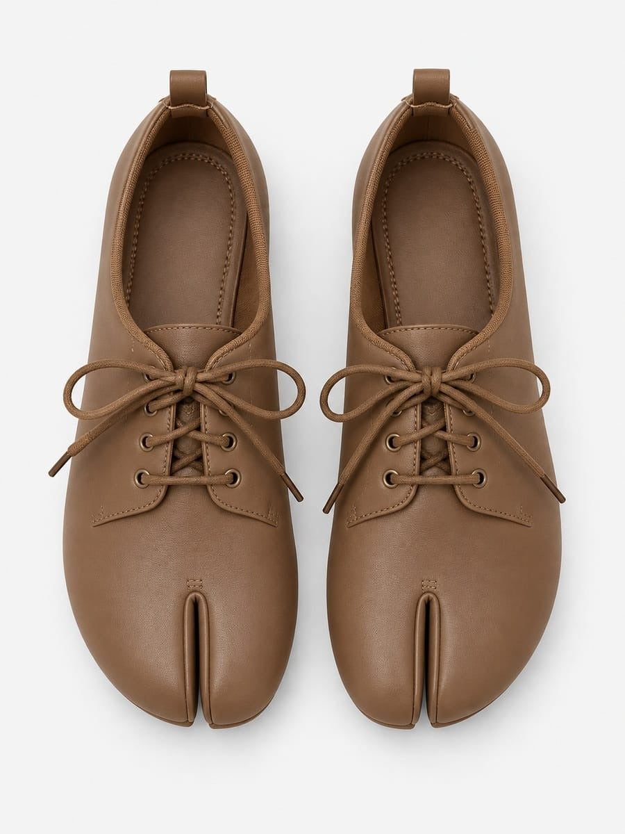Casa Bellori Octavie – Derby tabi à lacets femme – Marron