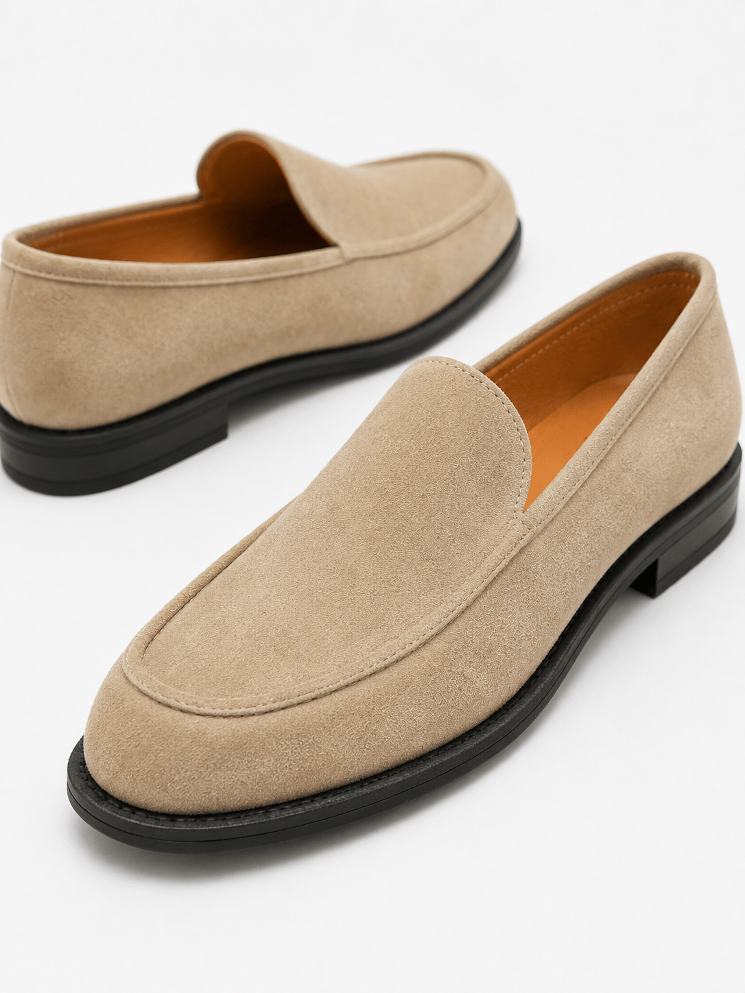 Casa Bellori Odette – Mocassin en cachemire beige femme