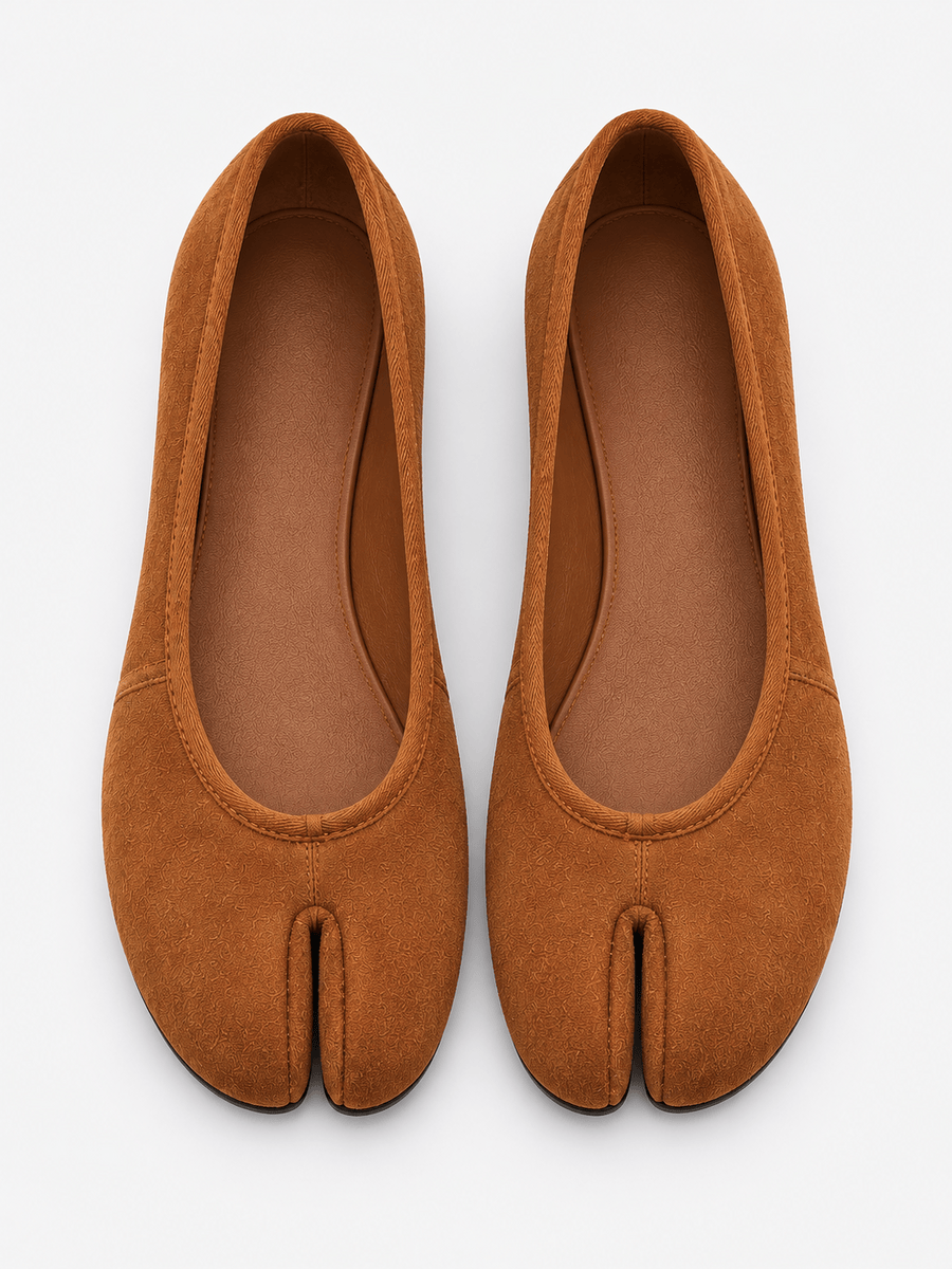 Casa Bellori Ornella – Ballerine tabi souple femme – Marron