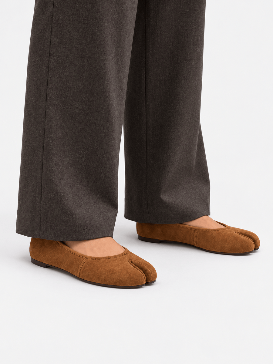 Casa Bellori Ornella – Ballerine tabi souple femme – Marron