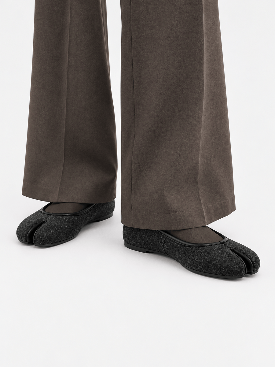 Casa Bellori Ornella – Ballerine tabi souple femme – Noir