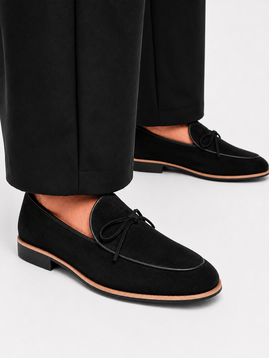 Casa Bellori Pascal – Mocassin noir givré homme