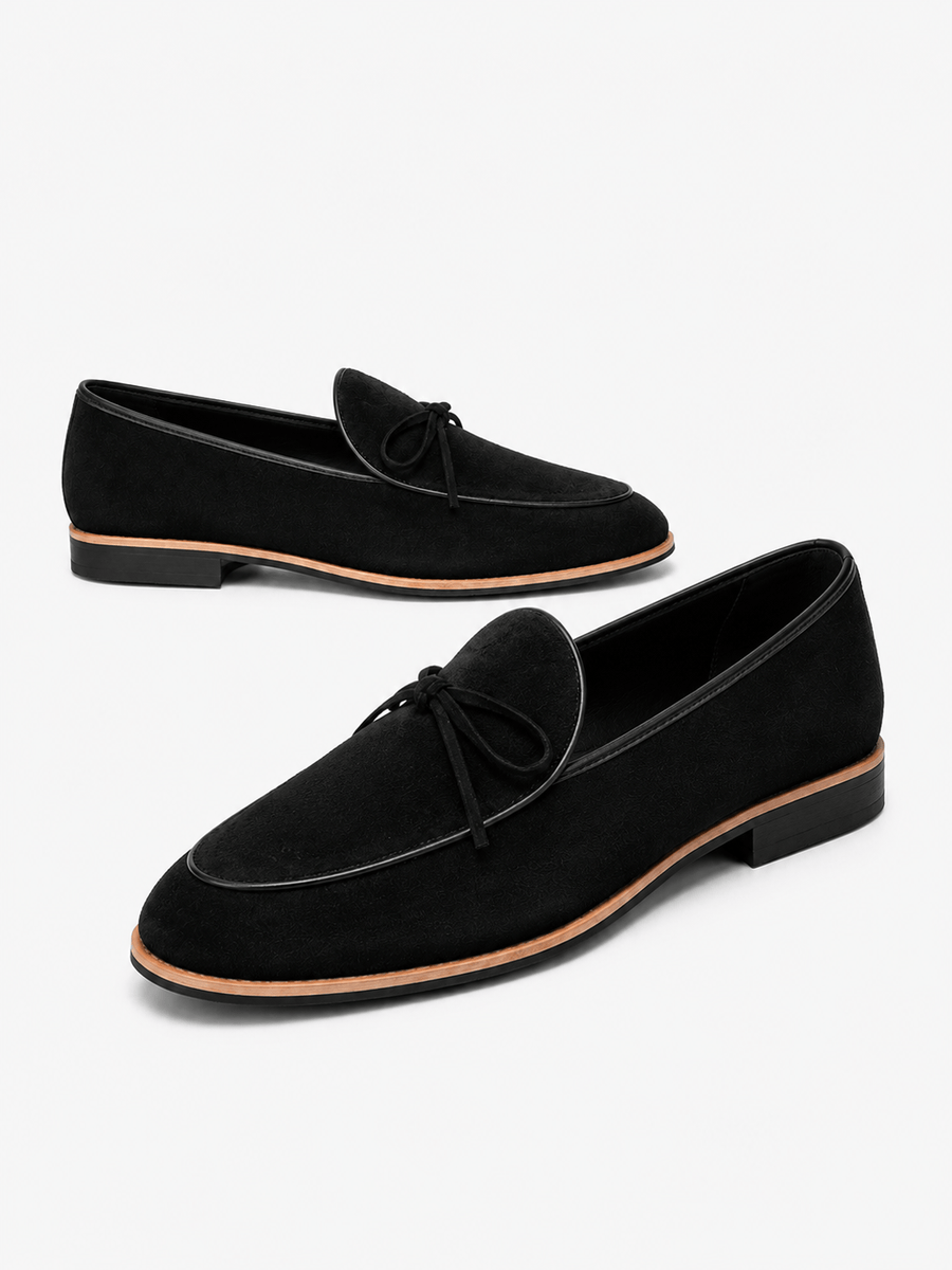 Casa Bellori Pascal – Mocassin noir givré homme