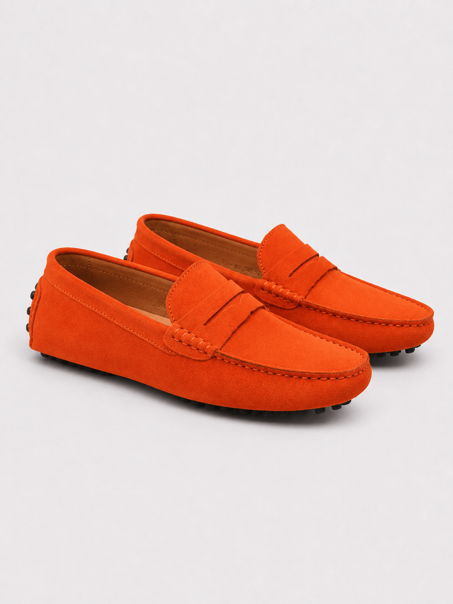 Casa Bellori Quentin – Mocassin en daim souple homme
