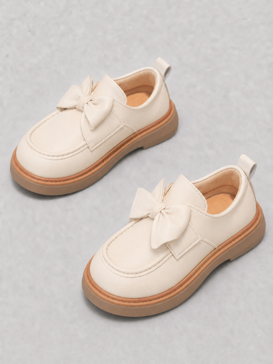 Casa Bellori Rose – Mocassin beige enfant fille