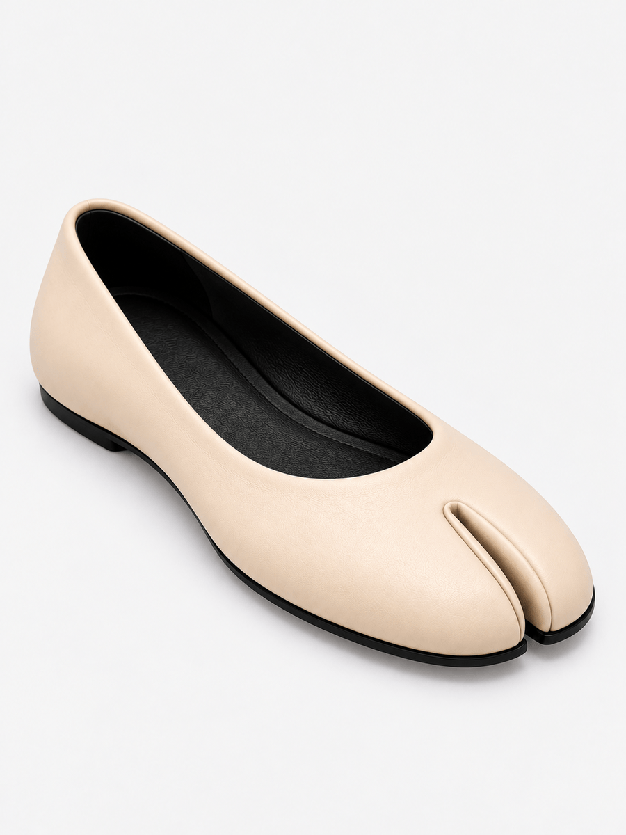Casa Bellori Serena – Mocassin tabi plat femme – Beige