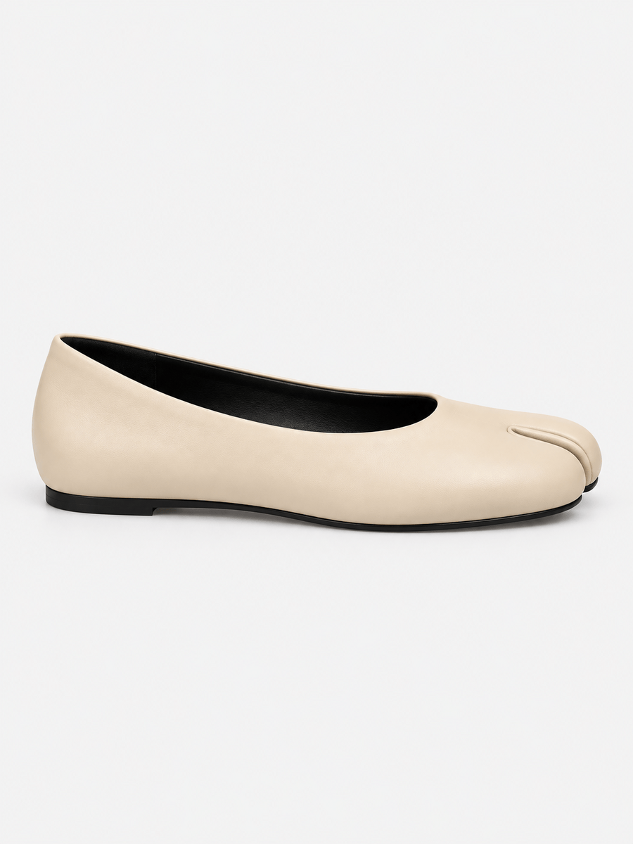 Casa Bellori Serena – Mocassin tabi plat femme – Beige