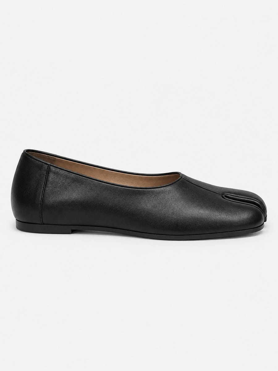 Casa Bellori Suzon – Mocassin tabi souple femme – Noir