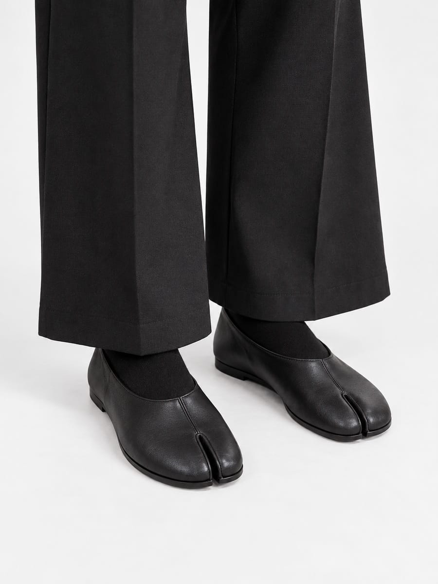 Casa Bellori Suzon – Mocassin tabi souple femme – Noir