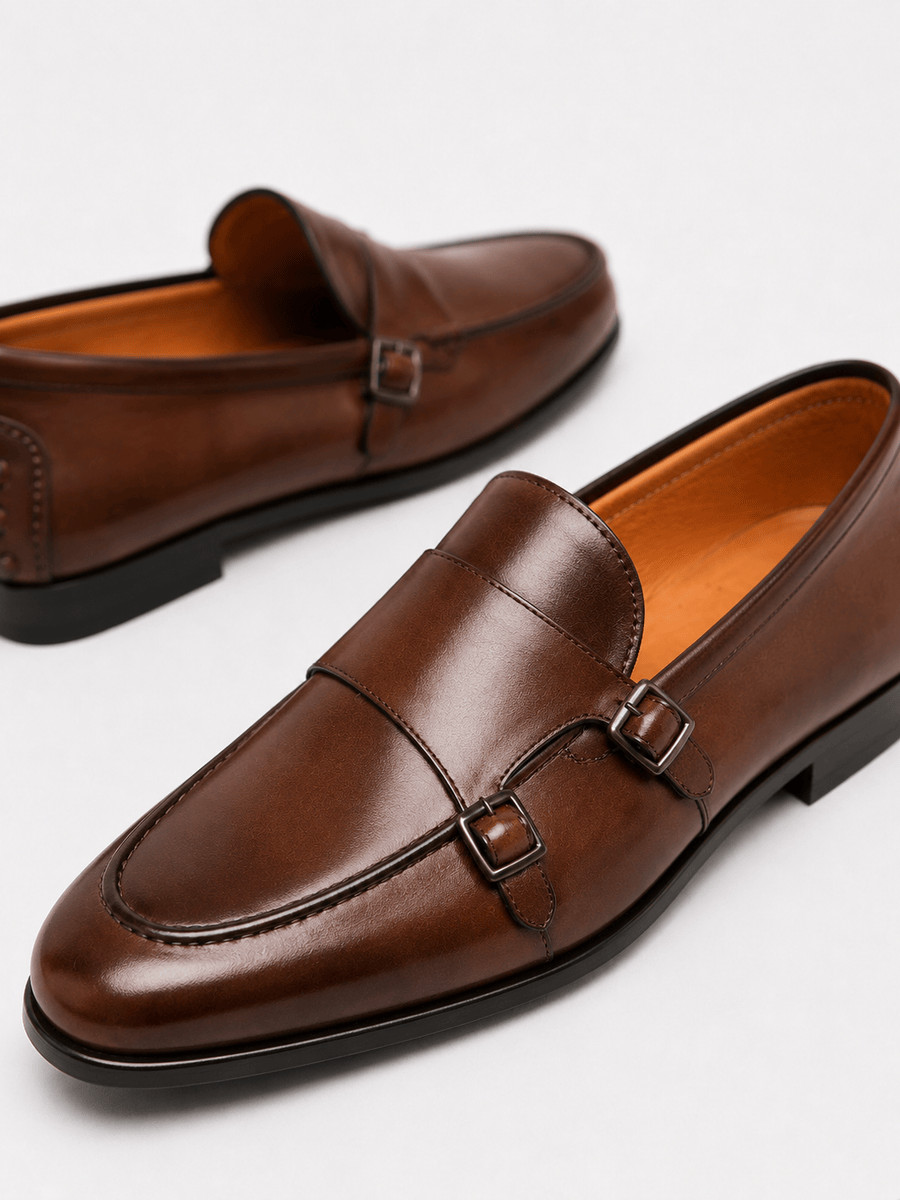 Casa Bellori Thomas – Chaussure Monk à Boucle Marron