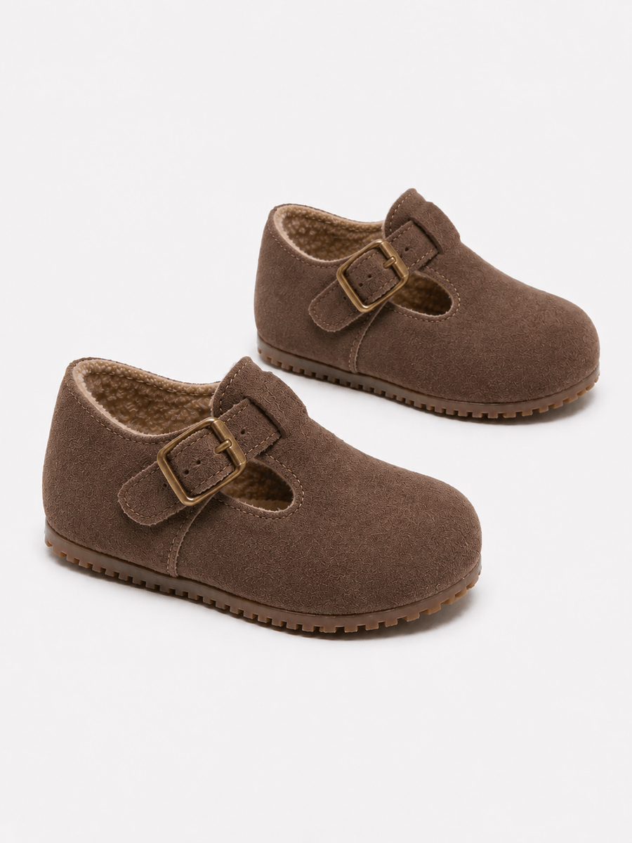 Casa Bellori Titouan – Mocassin en daim marron enfant garçon