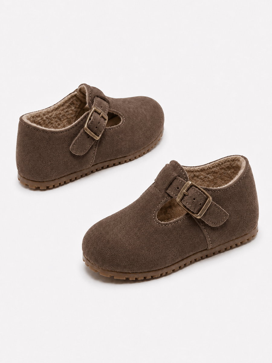 Casa Bellori Titouan – Mocassin en daim marron enfant garçon