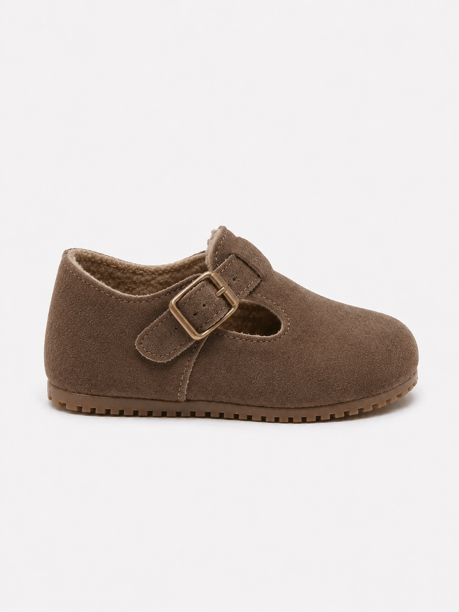 Casa Bellori Titouan – Mocassin en daim marron enfant garçon