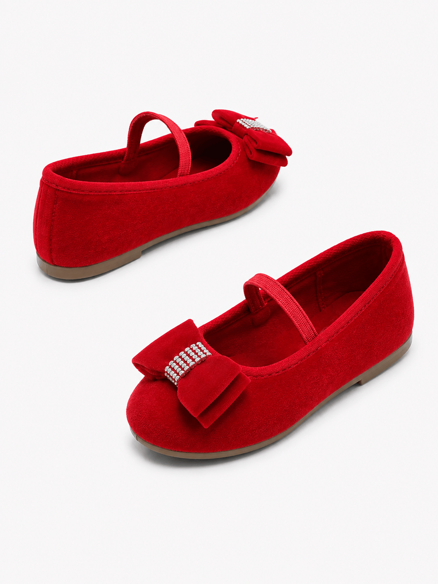 Casa Bellori Valentine – Mocassin rouge enfant fille