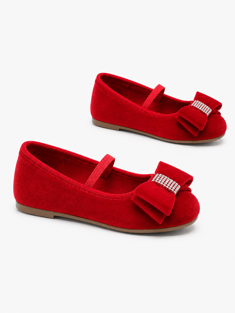 Casa Bellori Valentine – Mocassin rouge enfant fille