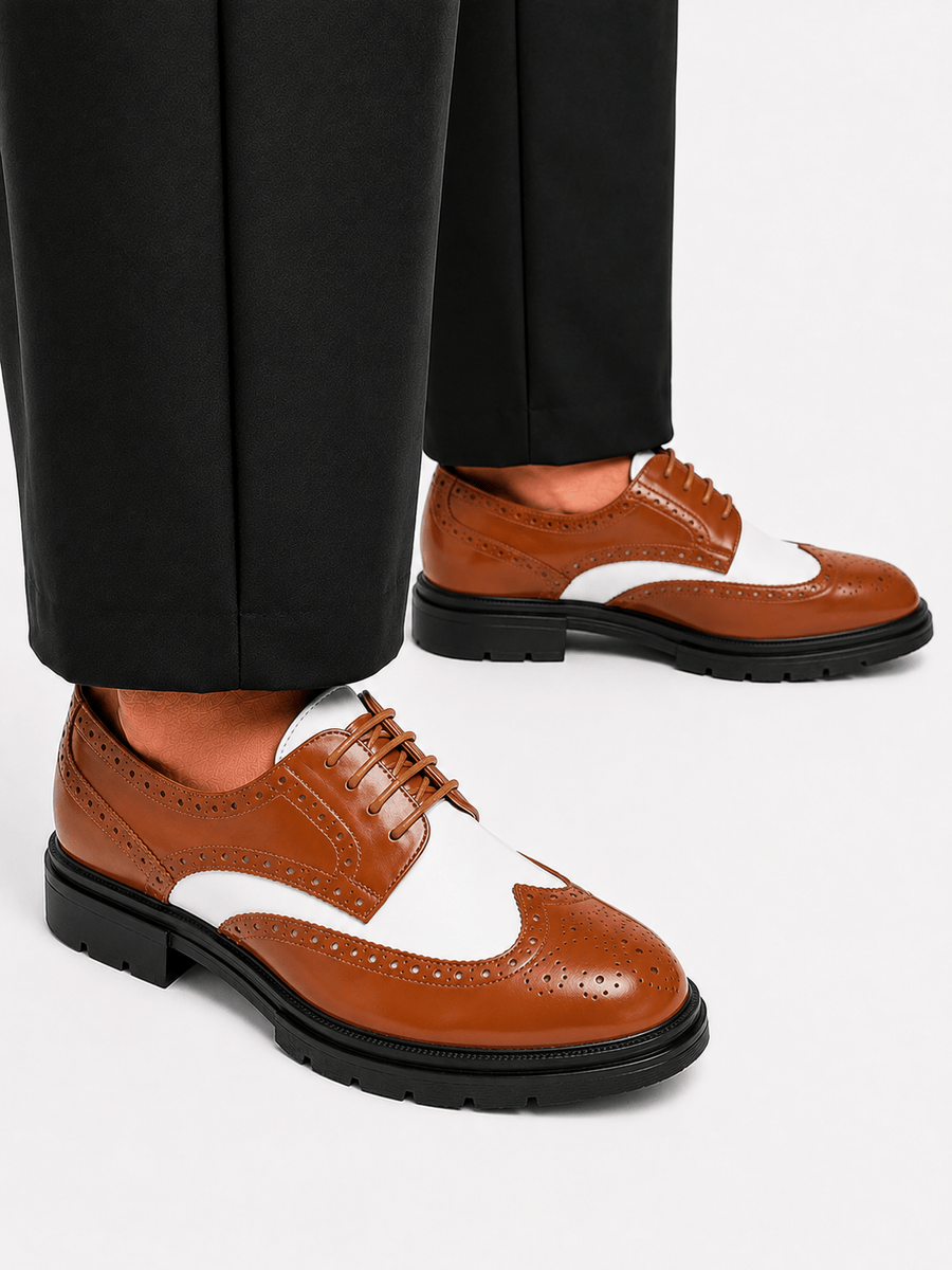Casa Bellori Vivien – Mocassin marron ajouré homme
