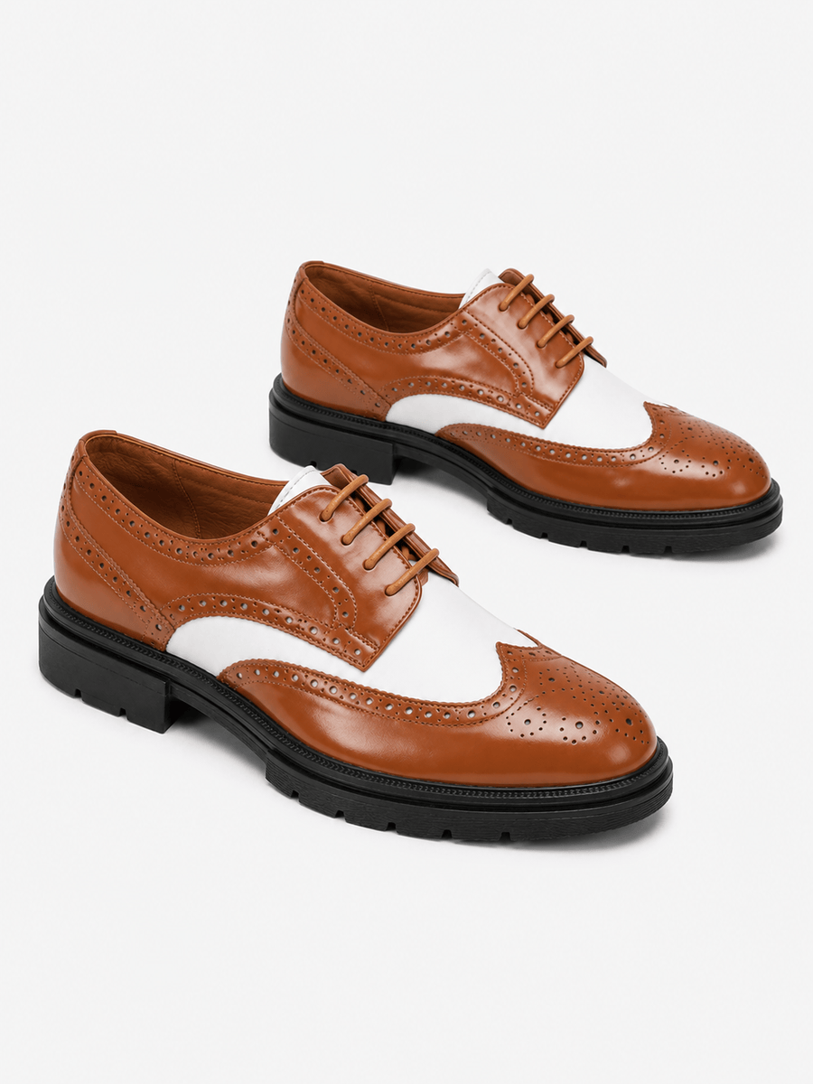 Casa Bellori Vivien – Mocassin marron ajouré homme