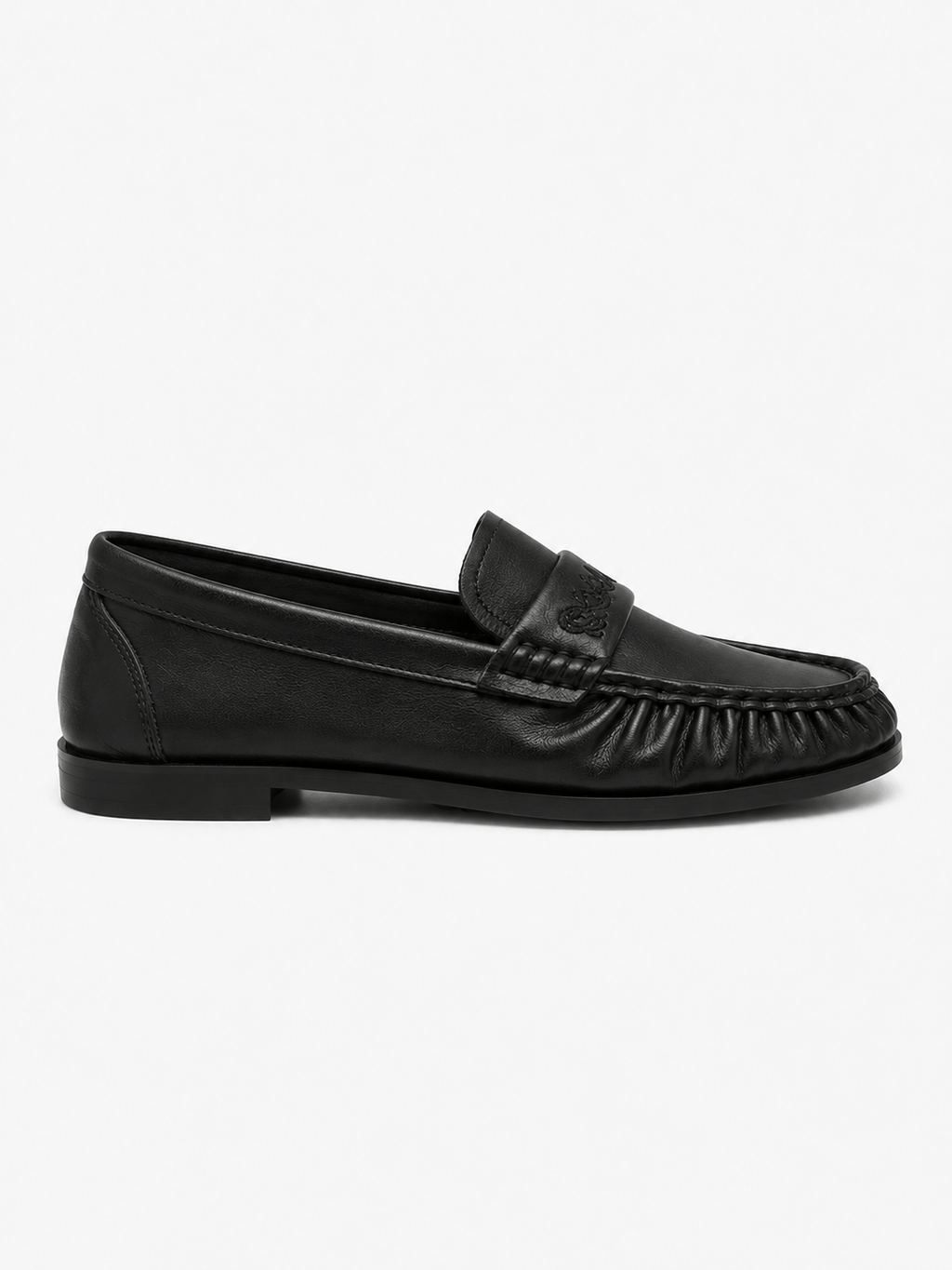 Casa Bellori Wilfried – Mocassin en daim noir plissé homme