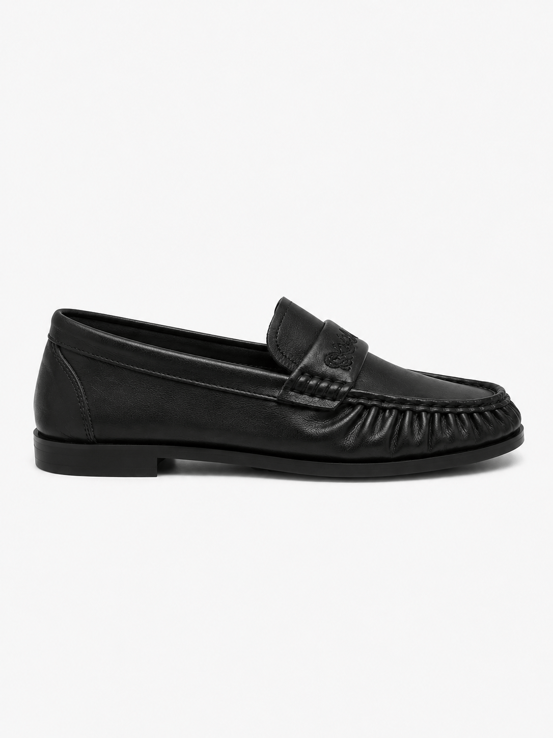 Casa Bellori Wilfried – Mocassin en daim noir plissé homme
