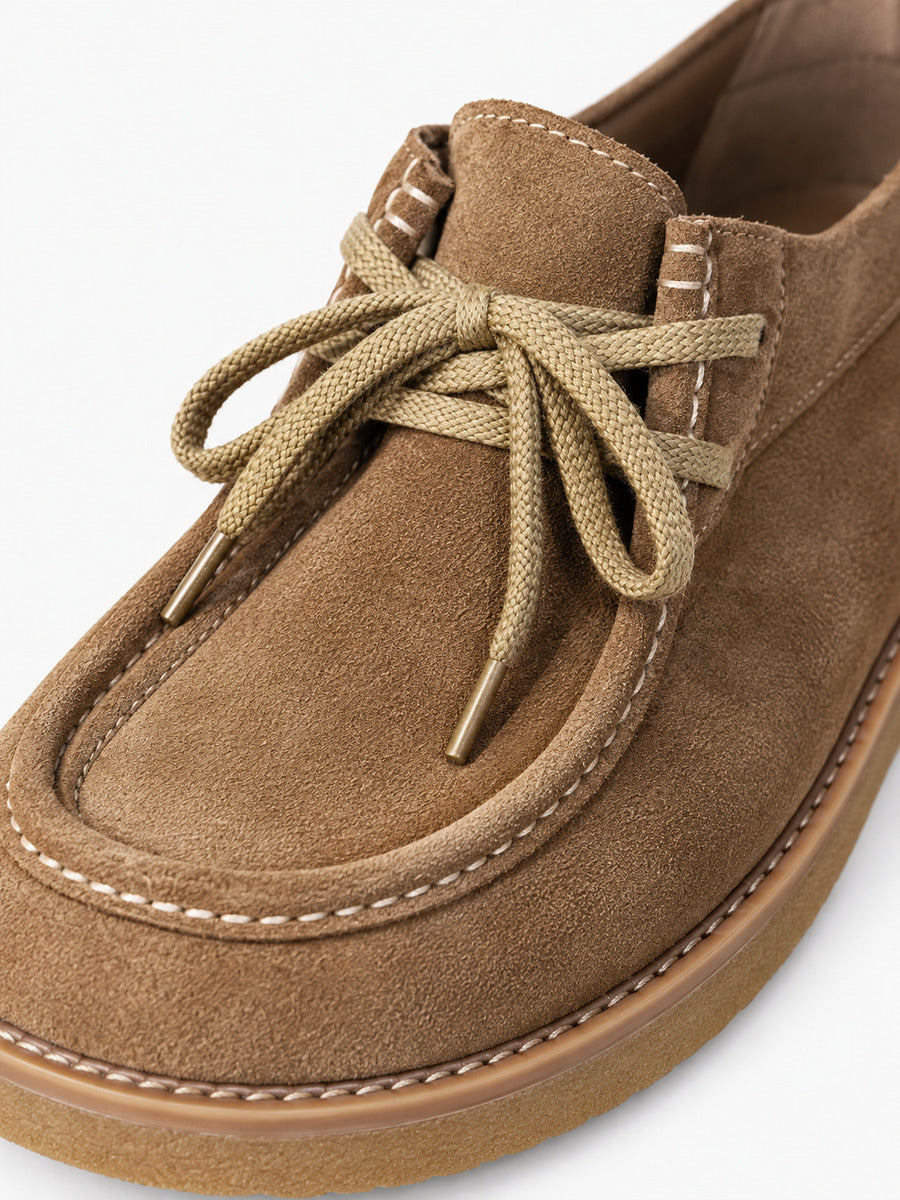 Célestin – Mocassin en daim kaki homme — détail