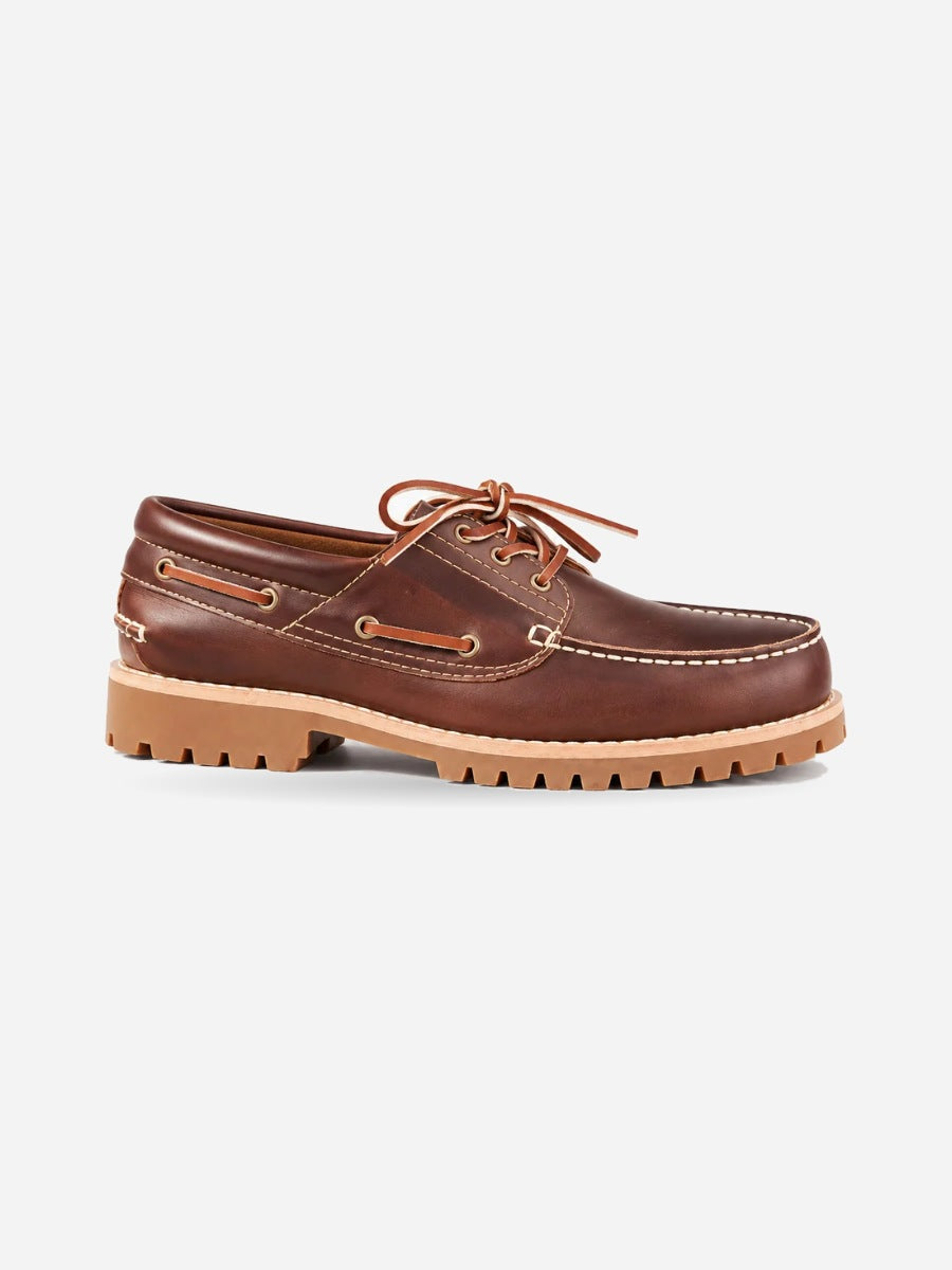 Charles – Chaussure bateau à lacets homme — profil droit