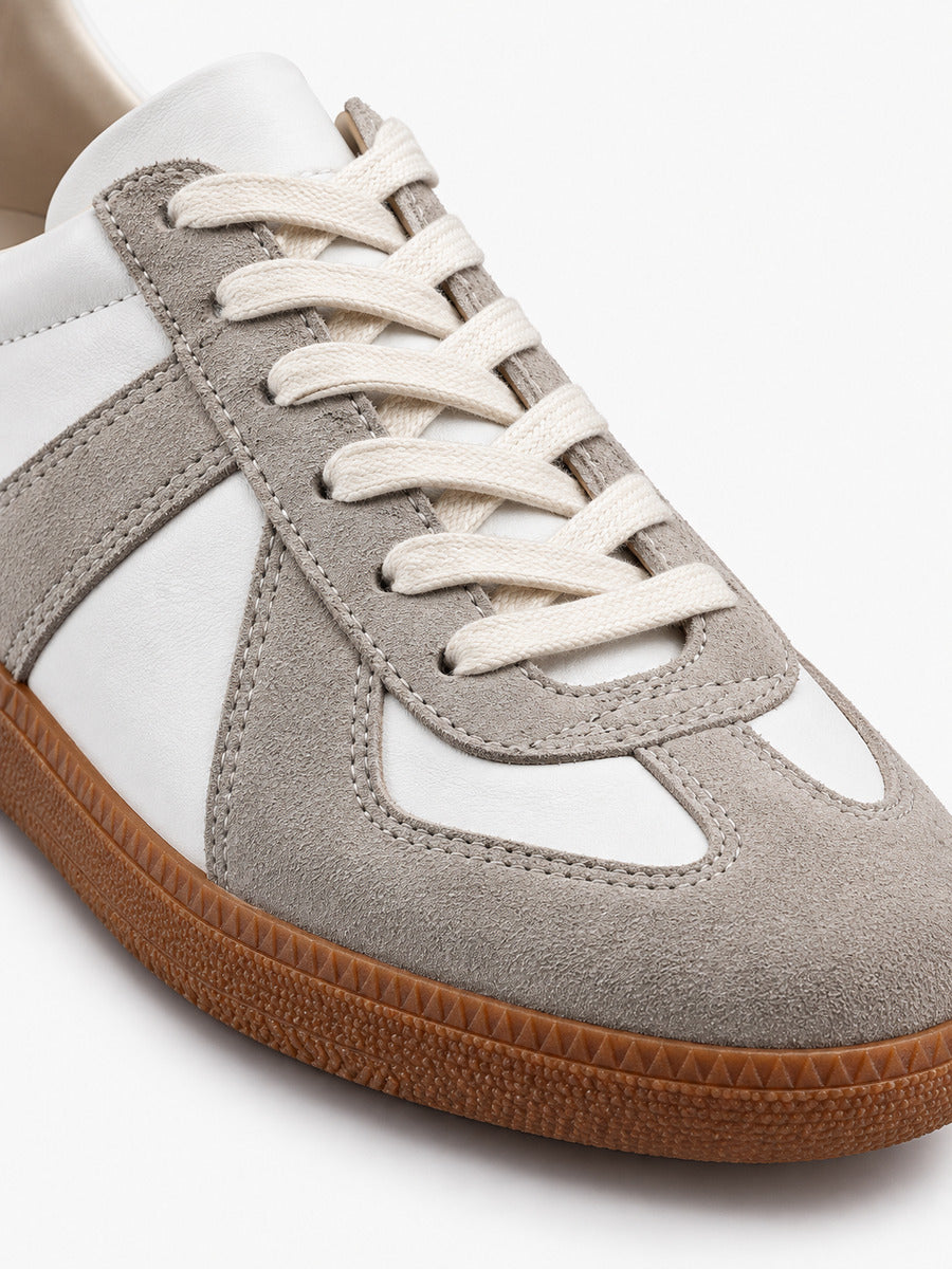 Charlie – Basket vintage German Trainer mixte — détail