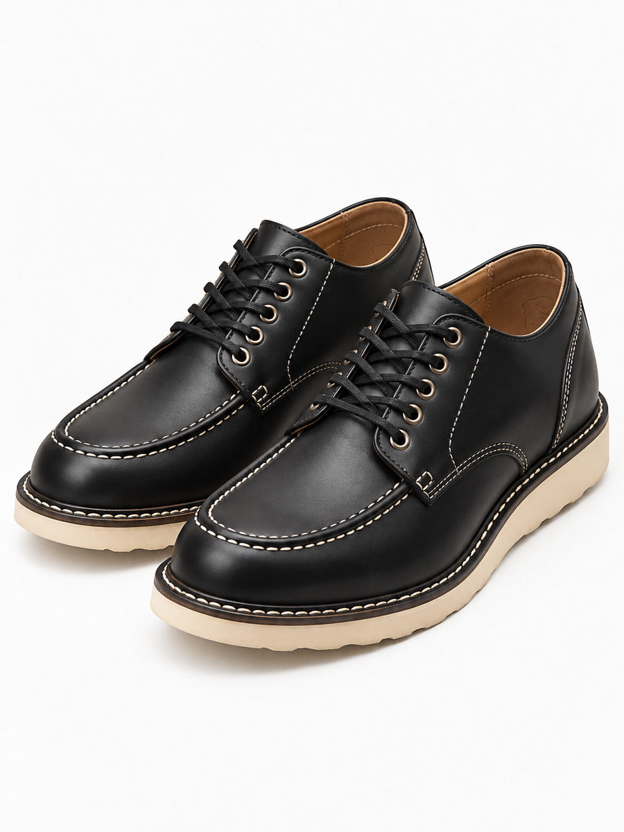 Christophe – Bottine de travail noire homme — paire 3/4