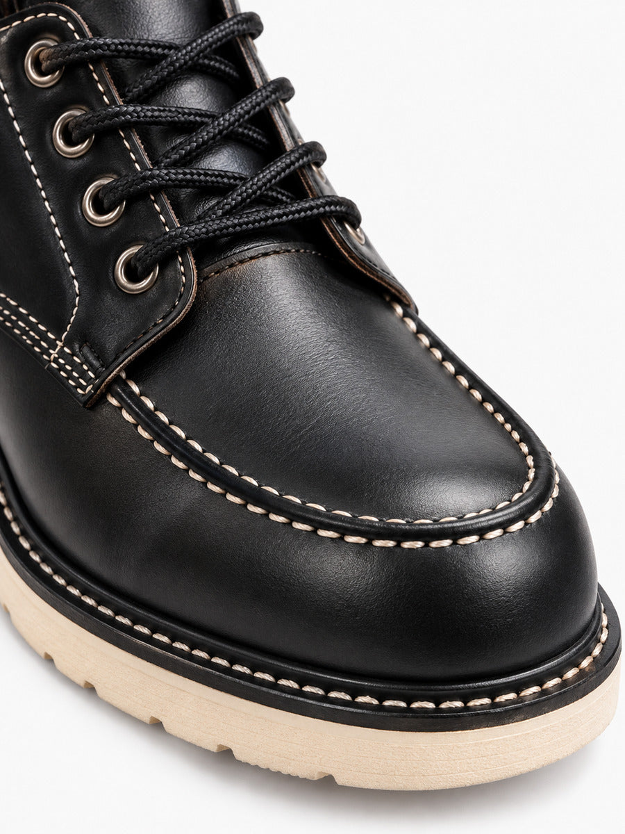 Christophe – Bottine de travail noire homme — détail