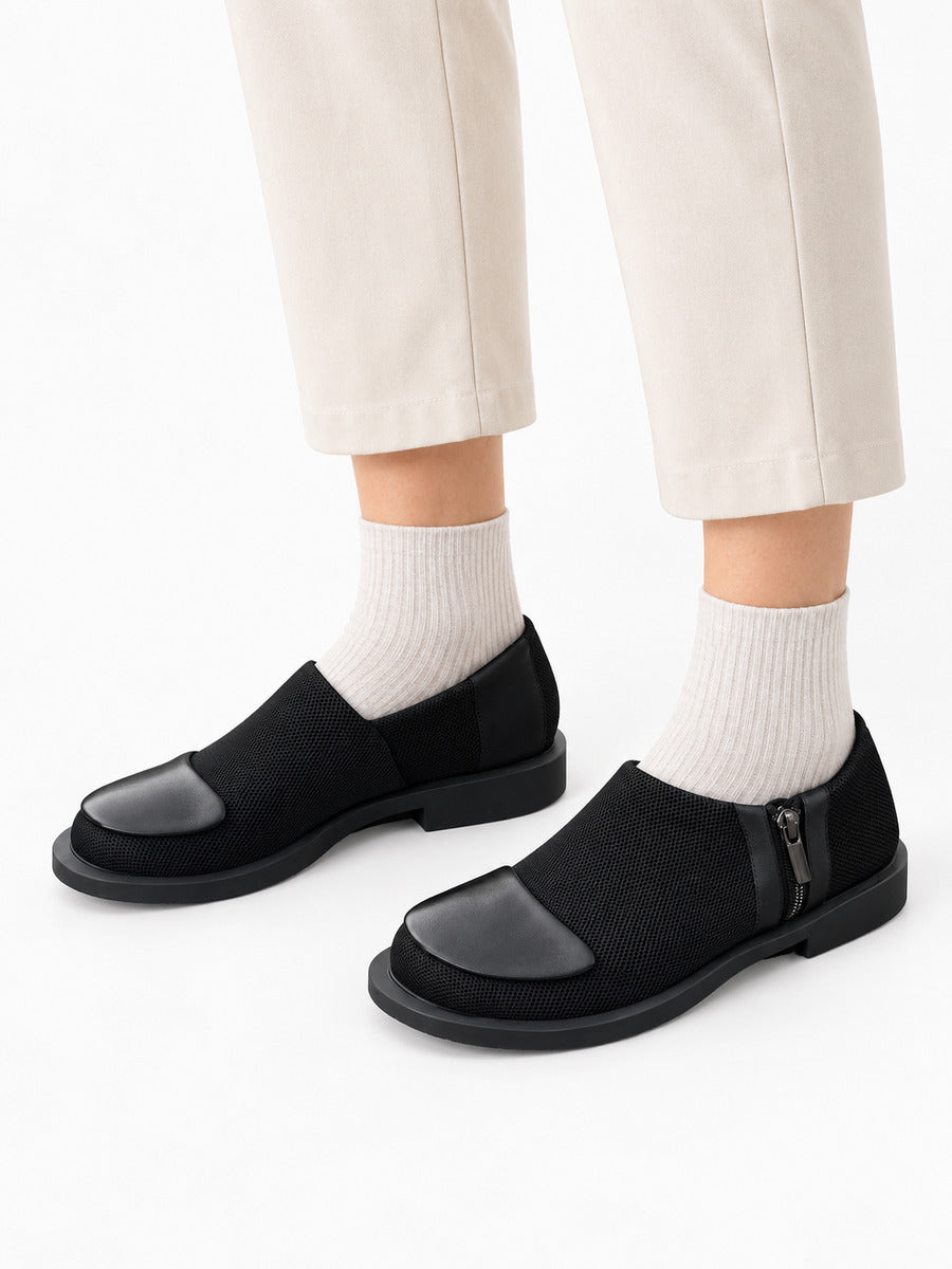 Delphine – Mocassin bas femme – Noir