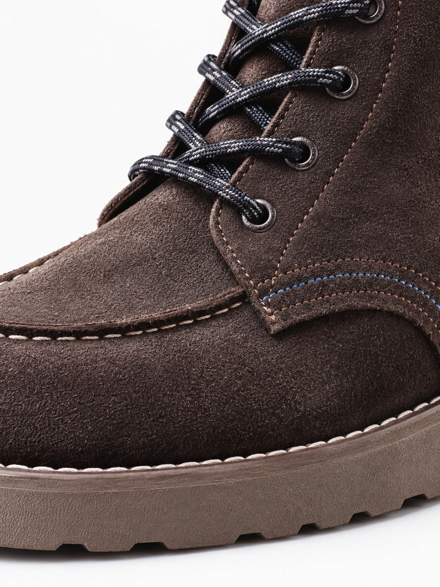 Denis – Bottine de travail marron montante homme — détail