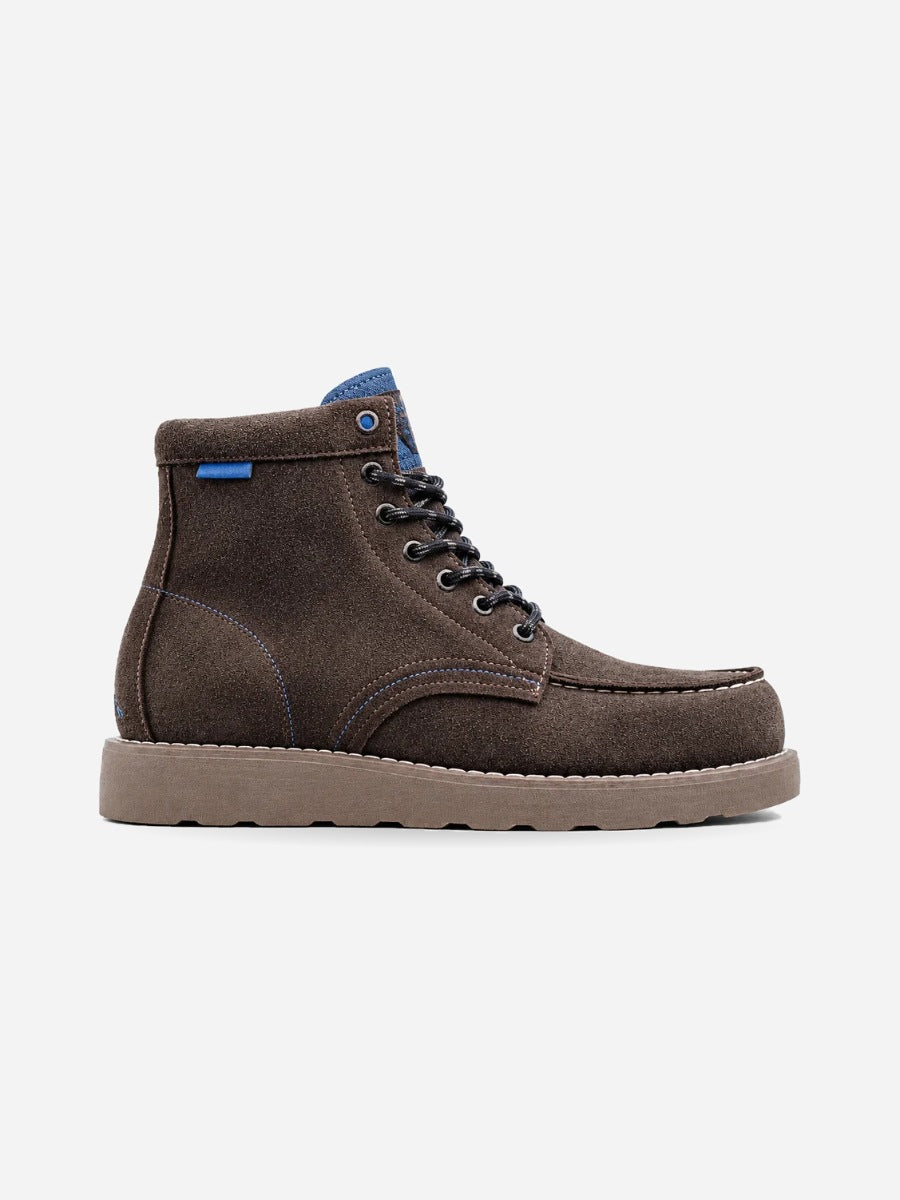 Denis – Bottine de travail marron montante homme — profil droit
