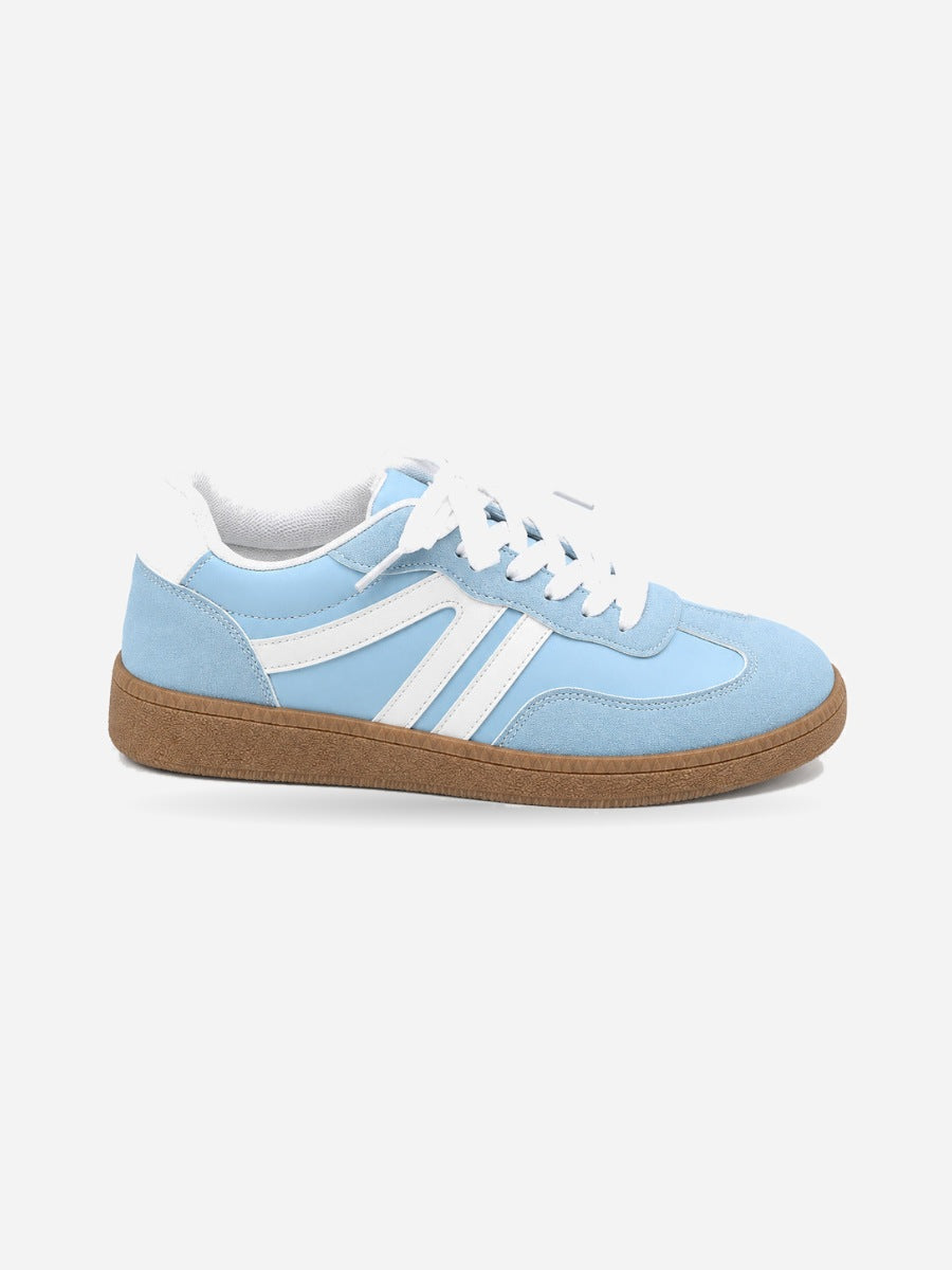 Diane – Baskets femme – Bleu — profil droit