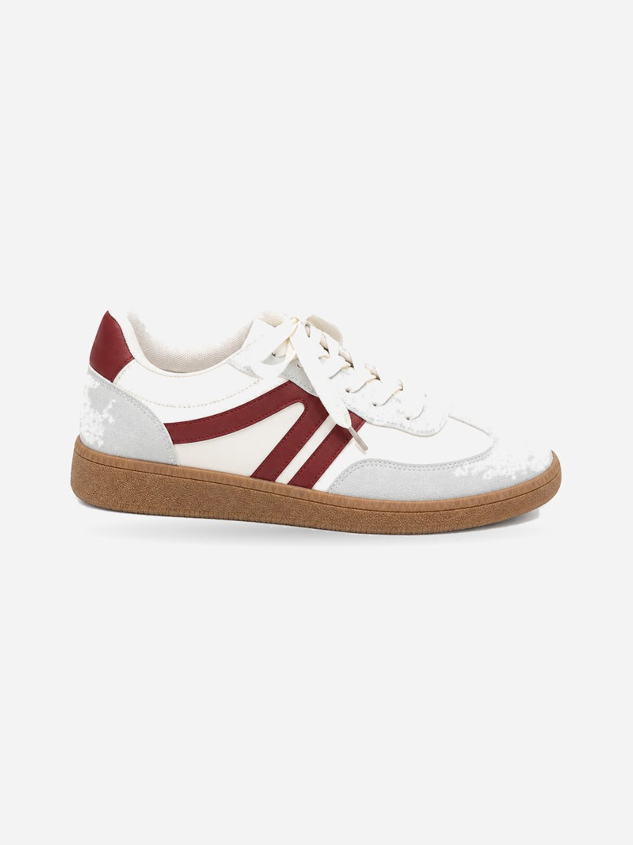 Diane – Baskets femme – Rouge — profil droit