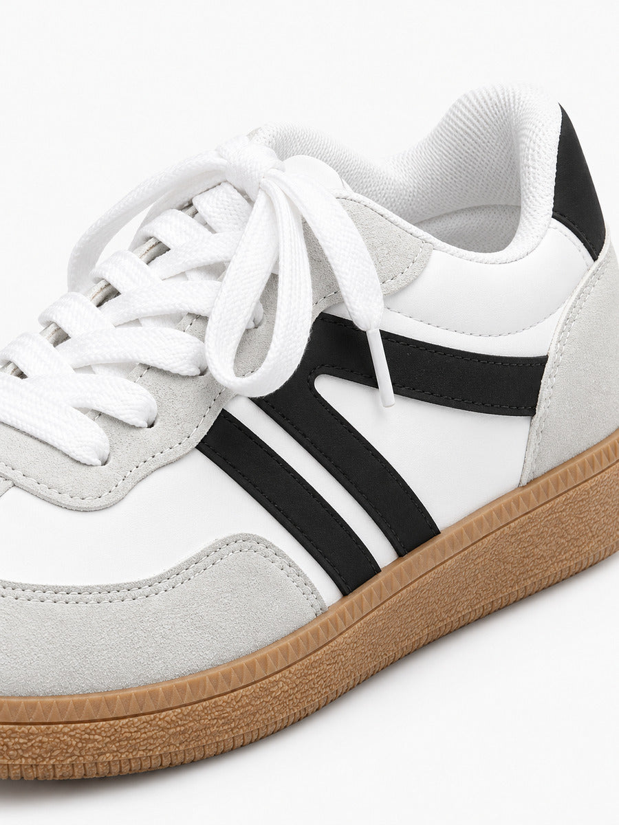Diane – Baskets femme – Noir et gris — détail