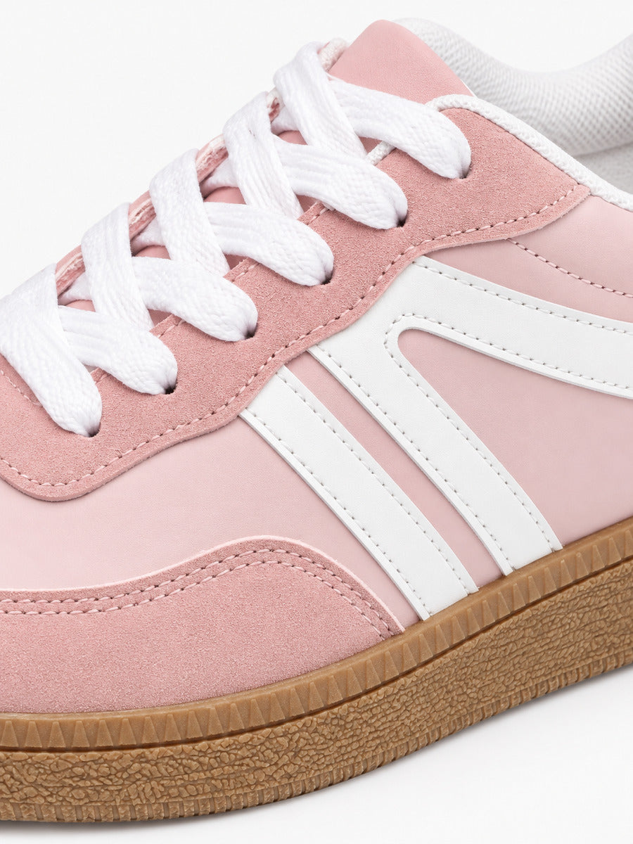 Diane – Baskets femme – Rose — détail
