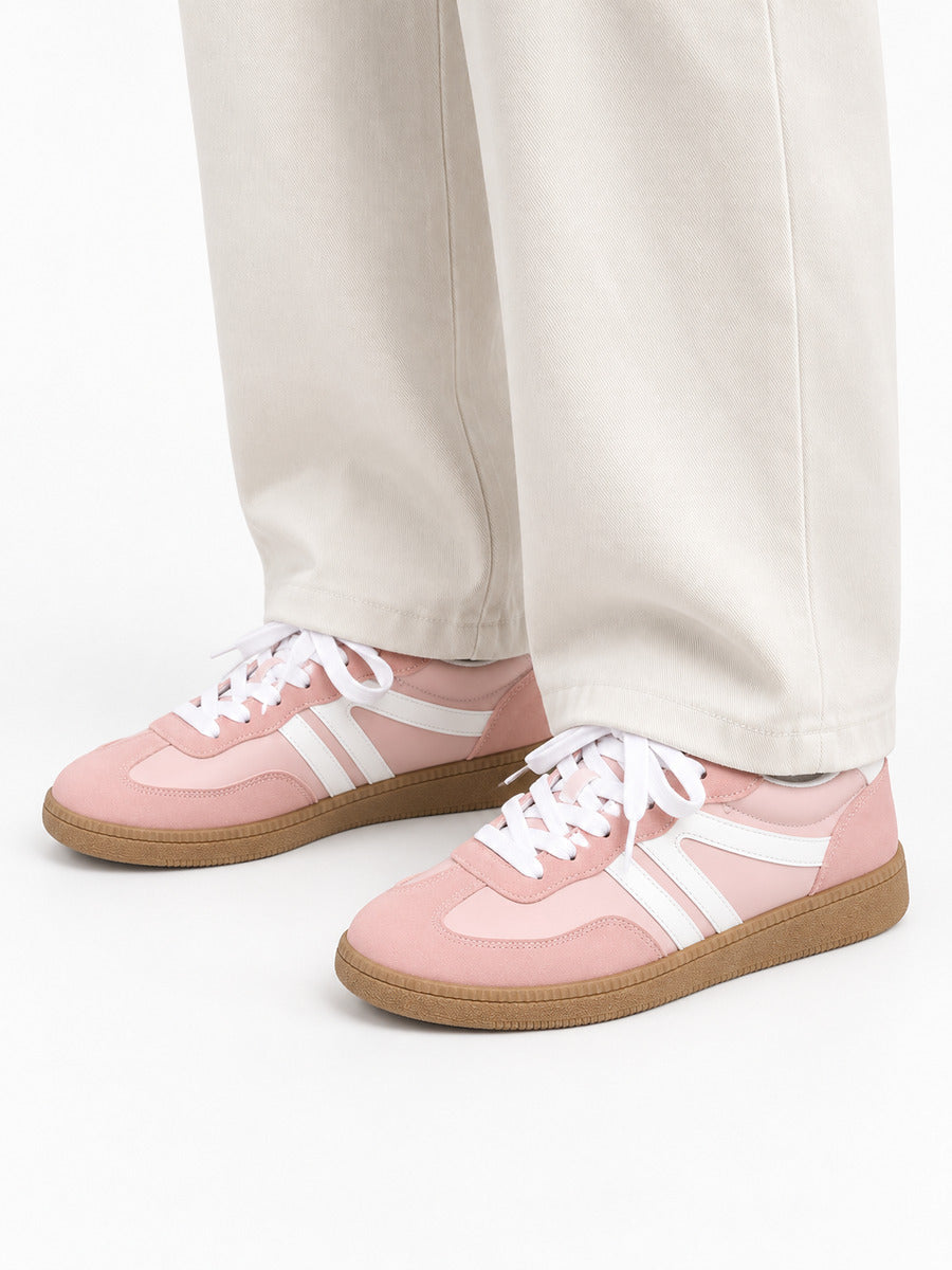 Diane – Baskets femme – Rose — portée