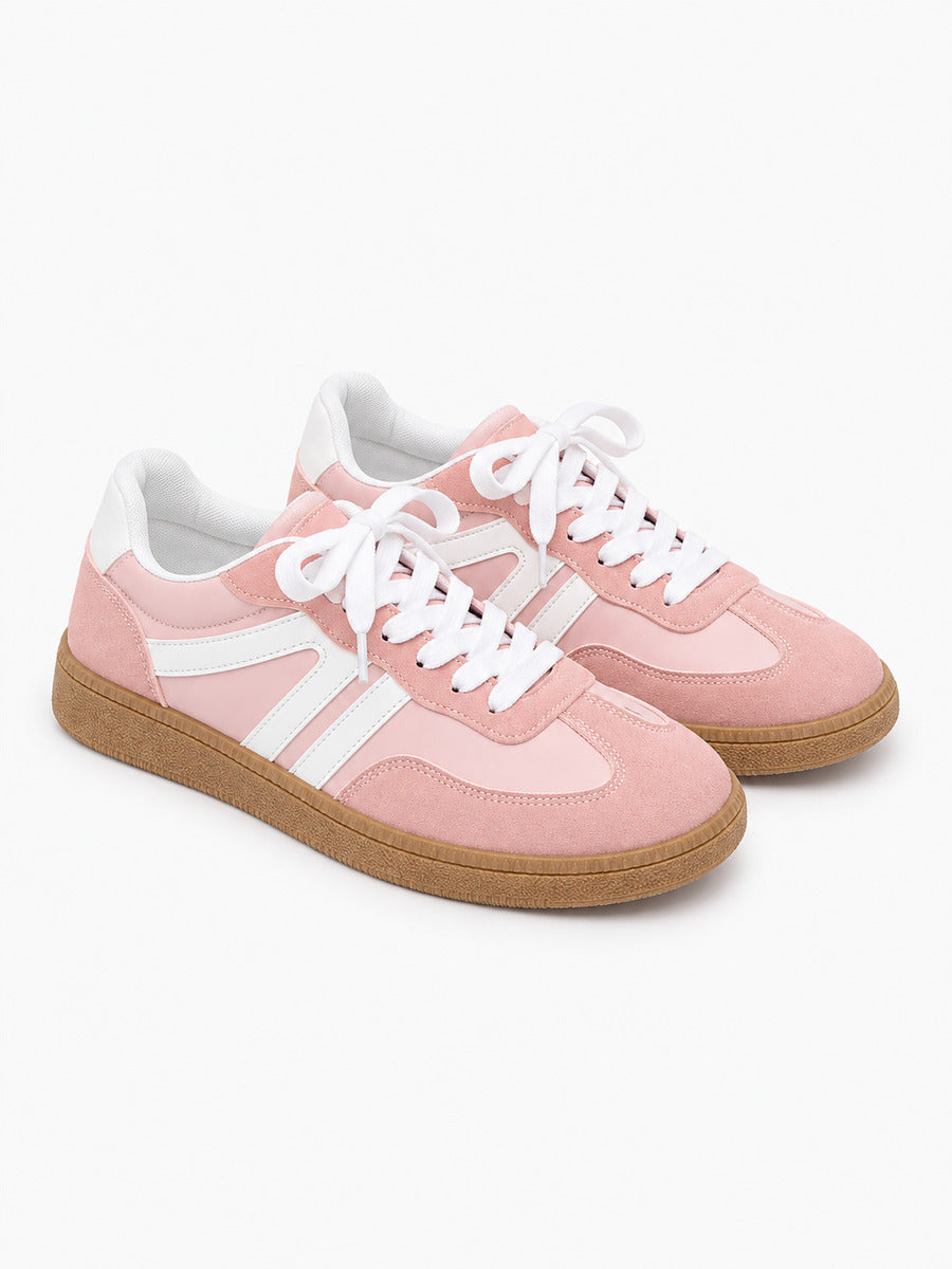 Diane – Baskets femme – Rose — trois quarts